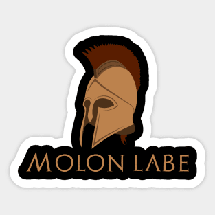 Ancient Greek Freedom Anti Socialist Spartan Warrior Helmet Sticker